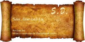 Sax Daniella névjegykártya