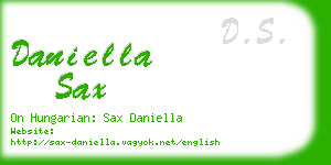 daniella sax business card